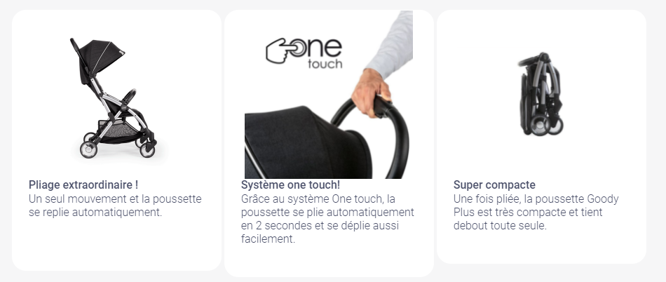 Poussette Goody Plus Noir - Chicco 8 Poussette Goody Plus Noir - Chicco