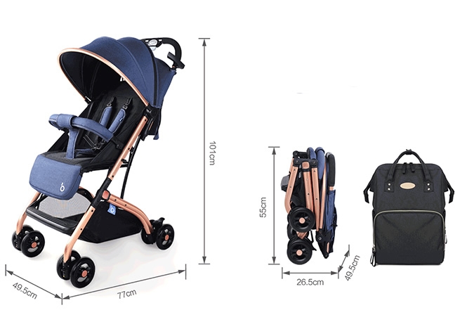 Lesjouets.ma - Poussette Valise avec sac + Cache pieds QZ 💚 Promo  💚🚚livraison gratuite Poussette Valise trés pratique pour un bébé dés la  naissance jusqu'à 25kg l'équivalent de 4 ans ! le