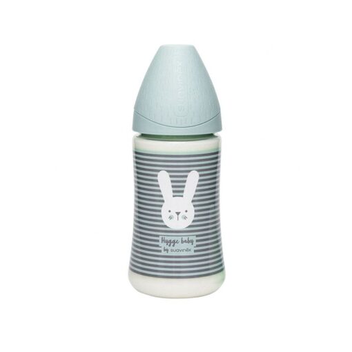 Biberon avec tétine ronde 3 vitesses 270 ml - Suavinex