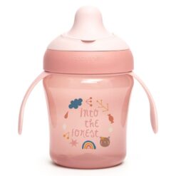 Suavinex Tasse à bec Into the forest rose+6m 200ml