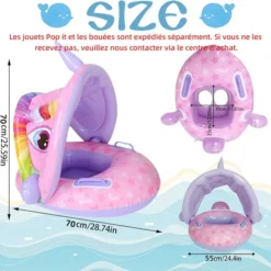 bouée parasol bébé licorne