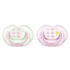 AVENT - Pack 2 Sucettes aérées Bébé 0-6 mois-1524