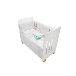 Interbaby Lit en bois avec option cododo Nature 60X120