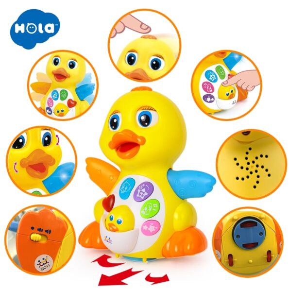 Jouet Canard roulant et son bébé