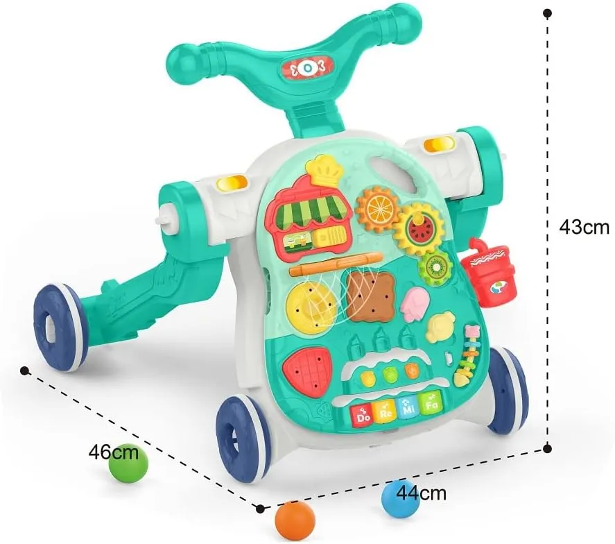 Tricycle évolutif pour bébé EXPLORER 4 en 1 Bleu Canard - Teal