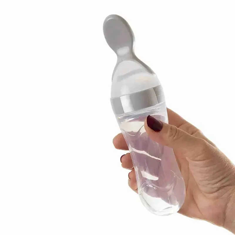 Cuillère à soupe Bébé -Pratique, Sans BPA avec Couvercle Anti-Renversement