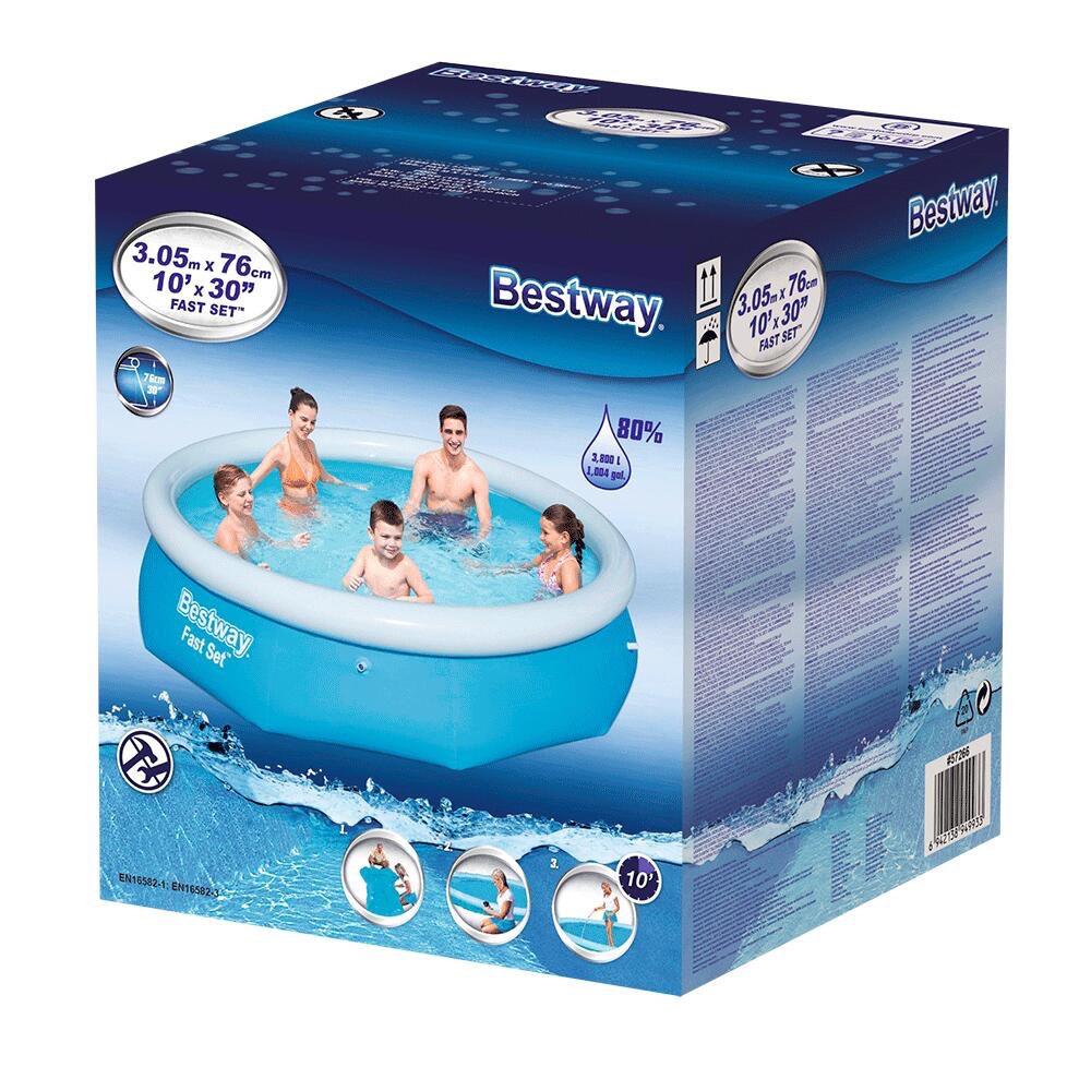 piscine Ronde gonflable Fast Set 3.05m - Bestway