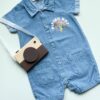 Barboteuse en jean - Bébé à Croquer