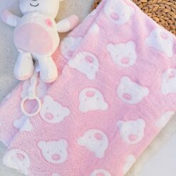 Couverture 75x100cm - Doudou Musical Vibrant Offert