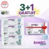 Lot lingettes Bio 64 pièces 3+1 offerte - bambo