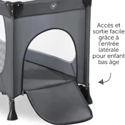 ouverture Lit parapluie 2en1 120 X 60 goodnight Graphite - allobebe