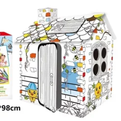 Maison en Carton à Colorier - Coloring Cardboard