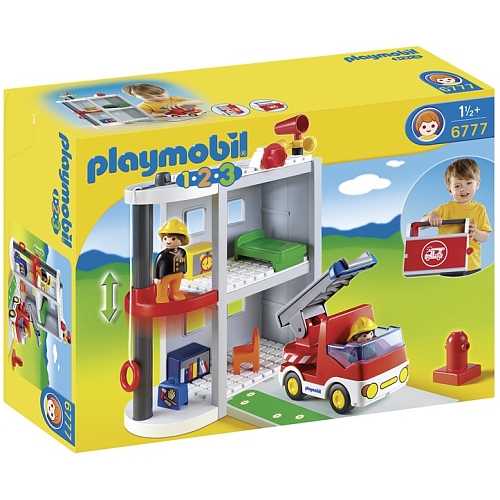 Playmobil 1.2.3 – Caserne de pompiers – 6777