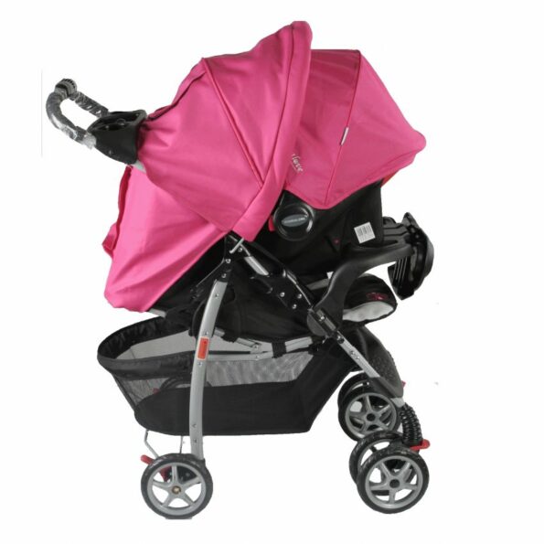 poussette avec maxi cosi rose