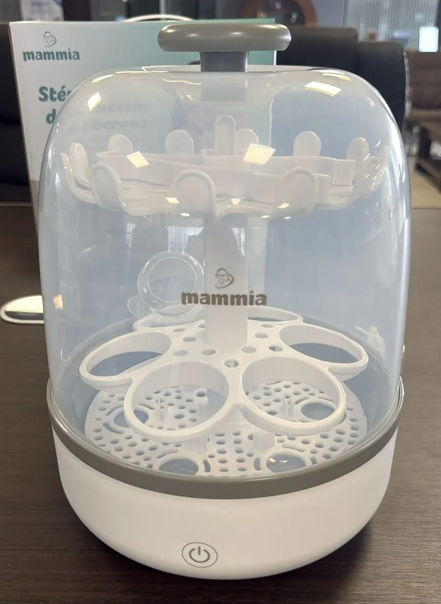 Stérilisateur de Biberons Mammia – Vapeur Électrique, Grande Capacité, Arrêt Automatique, Sans BPA – Image 6