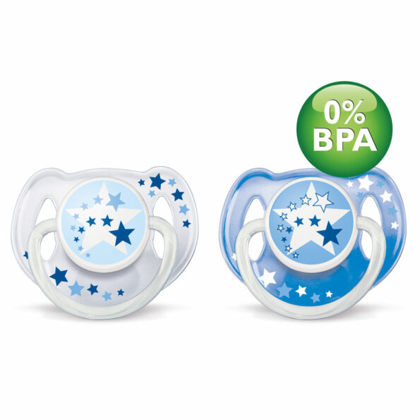 AVENT – Pack 2 Sucettes aérées Bébé 0-6 mois-1523