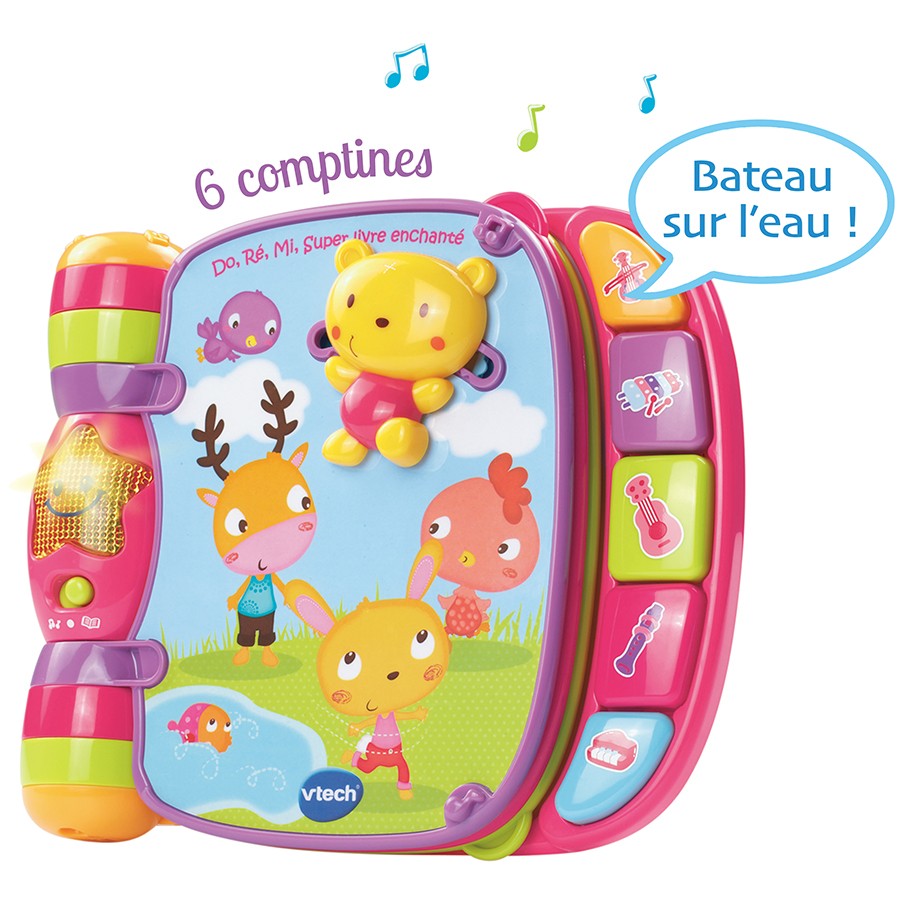 Jeu Pour Enfants Do, Ré, Mi Super Livre Enchanté Vtech 80-166795