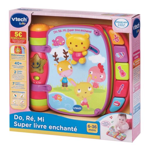 vtech mon livre enchanté rose