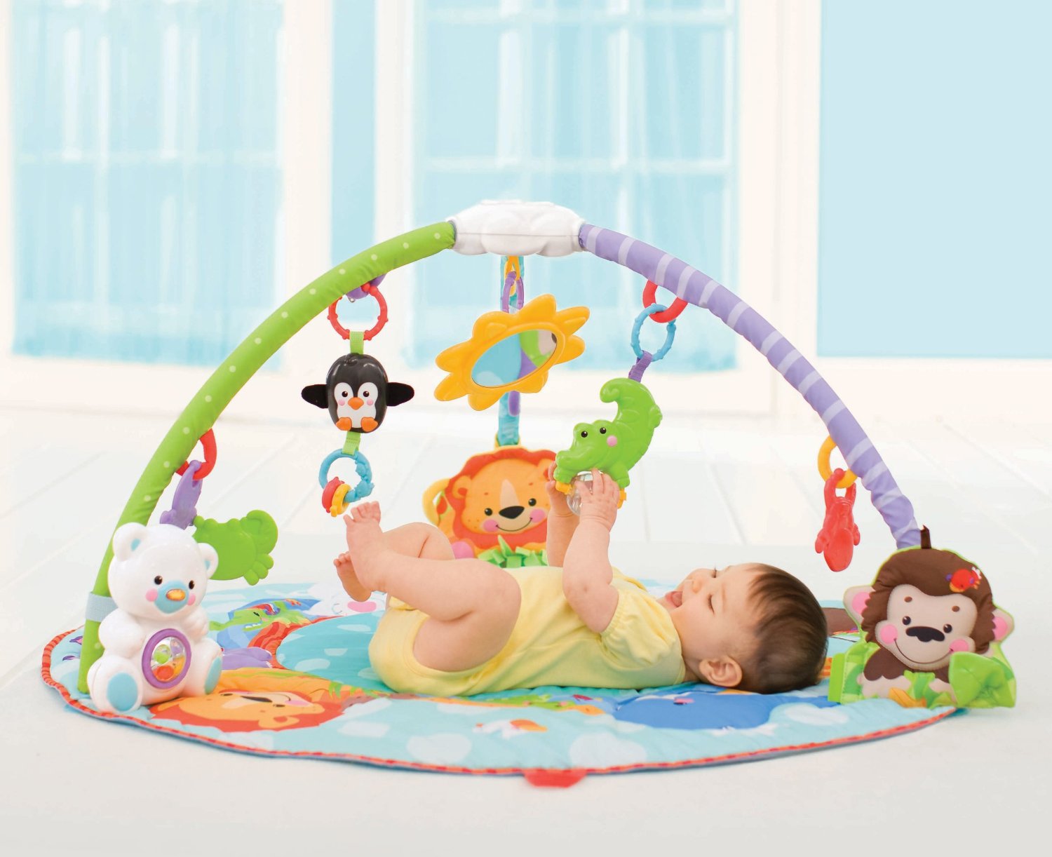 Tapis baby round music game & fitness - Allobebe Maroc