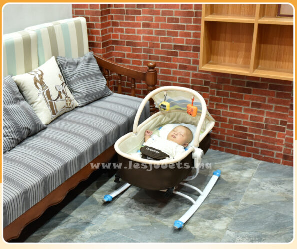Mamalove : transat couffin 2 en 1 rotatif -3604