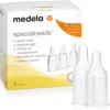 Découvrez nos tétines de remplacement SpecialNeeds Medela (lot de 3). Spécialement conçues pour le biberon Medela SpecialNeeds, elles offrent un débit de lait régulé et contrôlé, sensible au moindre effort, idéal pour les bébés aux besoins spécifiques, dès la naissance.
