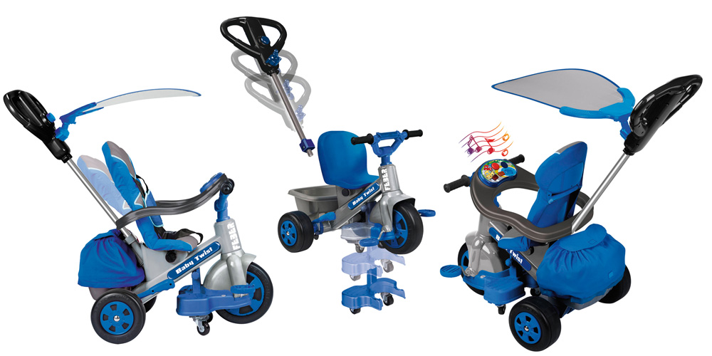 Tricycle Evolutif Pour Enfant 6 En 1 Siège Twist 360°avec Housse De Pluie  Pour Bébé à Prix Carrefour