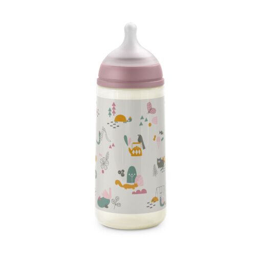 Biberon Suavinex 360° Walk Pink (+6 mois)