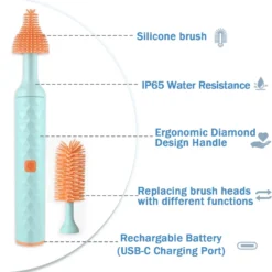 details technique Brosse Électrique de Nettoyage pour Biberons