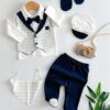 Pack naissance 5pcs élégant : la tenue idéale pour un baptême