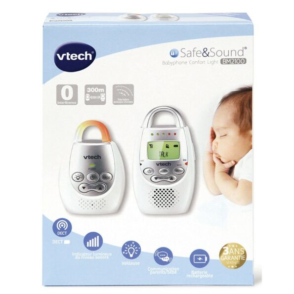 écoute-bébé audio avec écran LCD boite