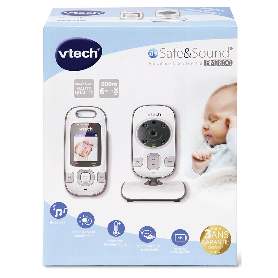 Safe & Sound - Babyphone Vidéo Essentiel - Vtech - Allobebe Maroc