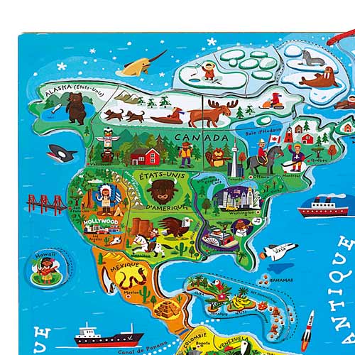 Janod Carte du monde puzzle