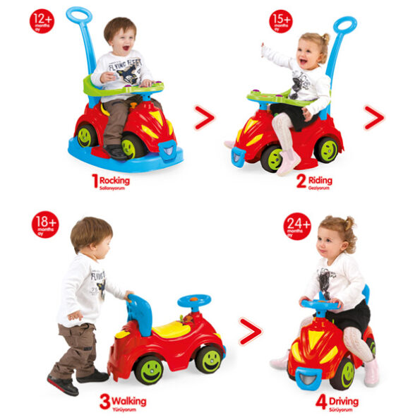 Dolu – Porteur évolutif smile car 4 en 1