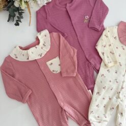 Pack de 3 grenouillères en coton doux : confort, style adorable