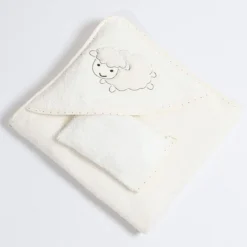 Cape de Bain Bébé 2 Pièces Motif Mouton – Bebekevi
