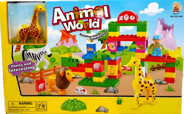 Blocks Animals World 78Pcs
