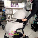 poussette reversible en alumium leger + couvre jambe