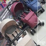 poussette reversible en alumium leger + couvre jambe
