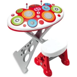 Batterie Super Star Winfun – Set Musical Interactif avec Lumières et Sons (3A+)