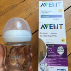 Avent : Biberon Natural en Verre anti-colique 0M+ 120 ml-14324