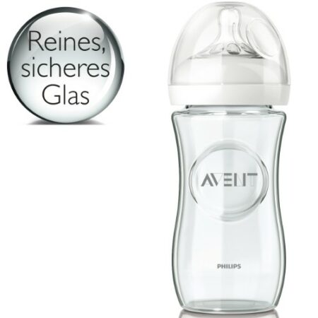 biberon anti collique bébé en verre avent 240ml