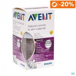 biberon anti collique bébé en verre avent