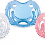 Avent – Pack de 2 Sucettes orthodontiques aérées Motif uni sans BPA-0