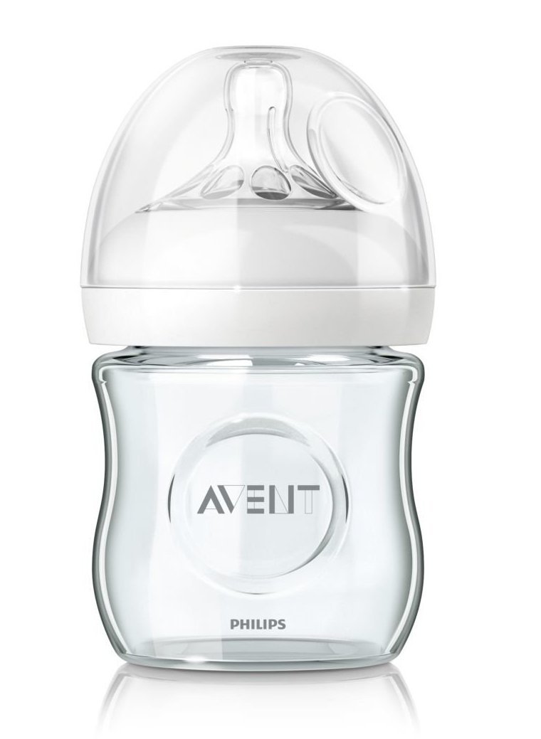 Avent : Biberon Natural en Verre anti-colique 0M+ 120 ml - Allobebe Maroc