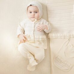 Coffret cadeau Naissance raffiné en coton organique 10 Pièces