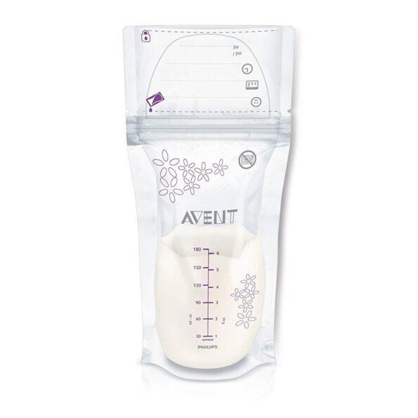 Avent Philips : 25 Sachets de conservation du lait maternel 180ml