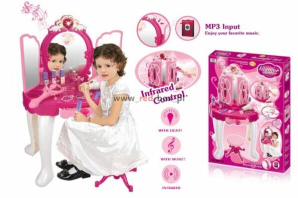 Coiffeuse interactive avec télécommande : music et lumiére mp3-2881