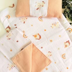 Matelas de lit gauffré double face 3 pcs - Motif fille
