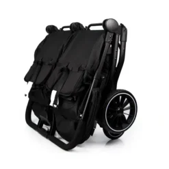 a black stroller with wheels عربة أطفال توأم من كيديلو في المغرب