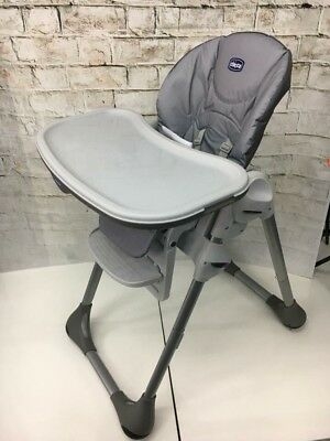 Chaise haute bébé polly easy Nature Gris- CHICCO